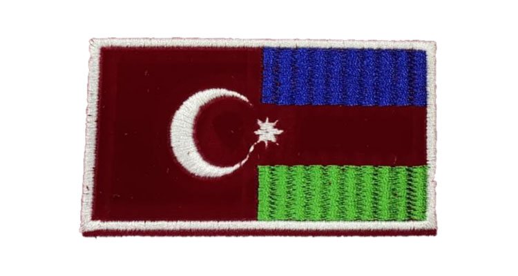 Azerbeycan-Türkiye Nakış Bayrak , Arma &Patch