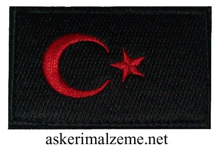 turk-bayragi-armasi-siyah-renk-kirmizi-ayyildiz-patch-cirtli