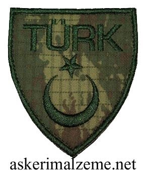 Türk Yazılı Türk Bayrağı Filo Kamuflaj Renk Arma Peç Cırtlı