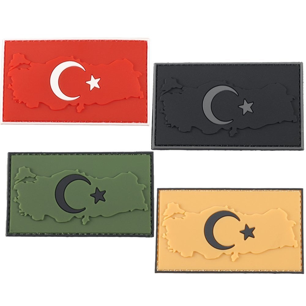 türk bayrağı patch , arma , bayrak arması, harita kol arması