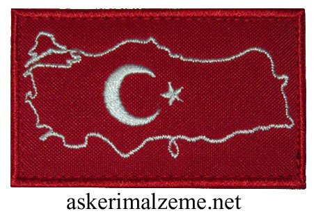 Türkiye Haritası Bayraklı Arma